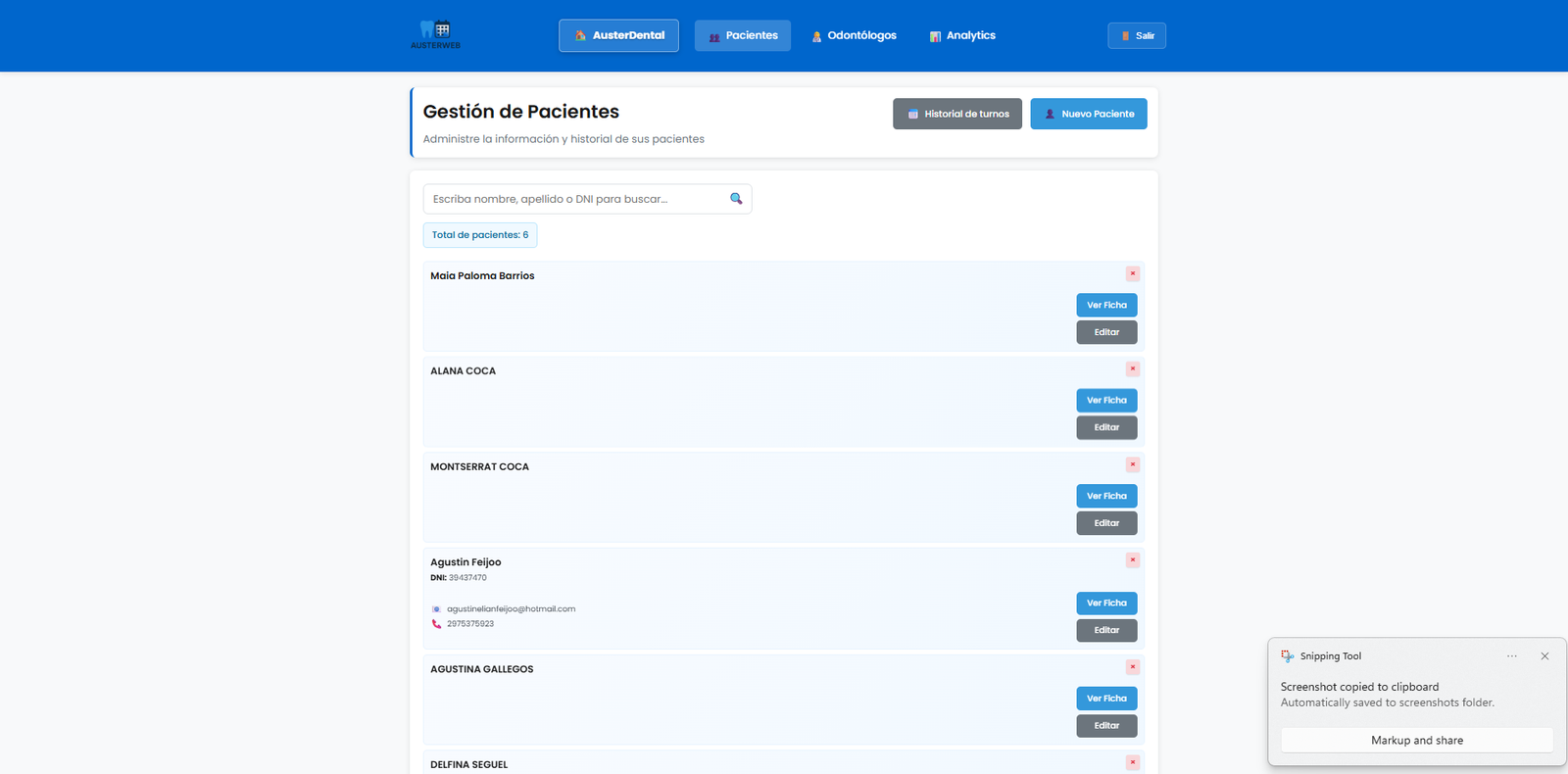 Calendario de Turnos